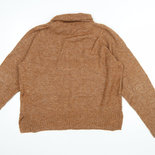 Vero Moda Women’s Brown Roll Neck Knit Jumper XL