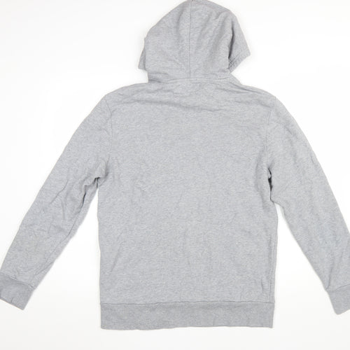 Levi's Mens Grey Pullover Hoodie M Logo Graphic Print Cotton