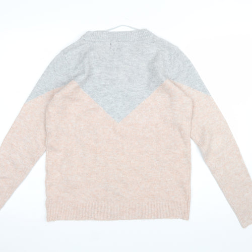 Vero Moda Women's Grey Beige Knit Pullover Jumper Size S