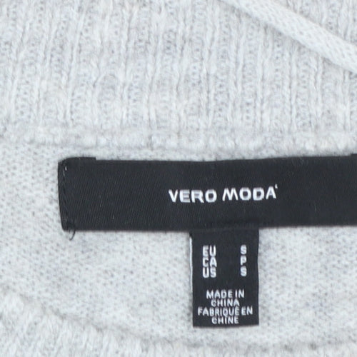 Vero Moda Women's Grey Beige Knit Pullover Jumper Size S