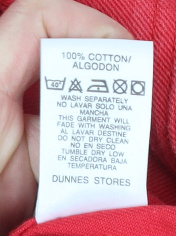 St. Bernard Women's Red Cotton Basic Denim Jacket Size 10