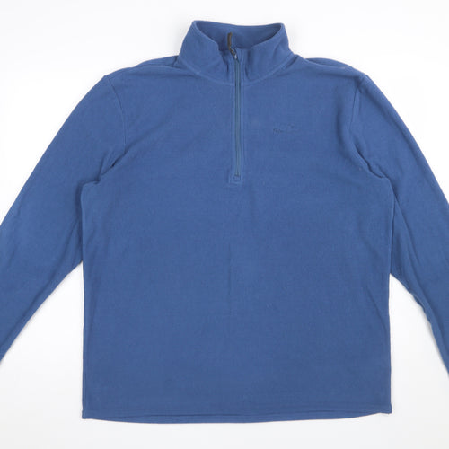Peter Storm Men's Blue XL Fleece Half Zip Pullover Sweatshirt