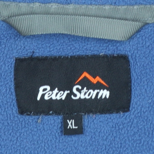 Peter Storm Men's Blue XL Fleece Half Zip Pullover Sweatshirt