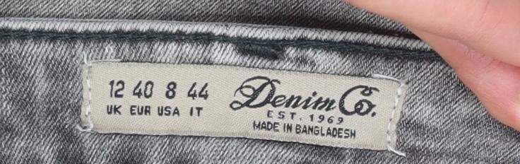 Denim Co. Women’s Grey Skinny Stretch Jeans Size 12
