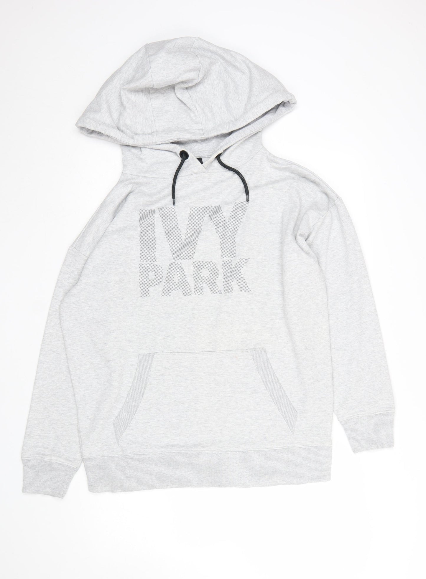 Ivy Park Women's Grey Pullover Hoodie Size M Cotton Blend