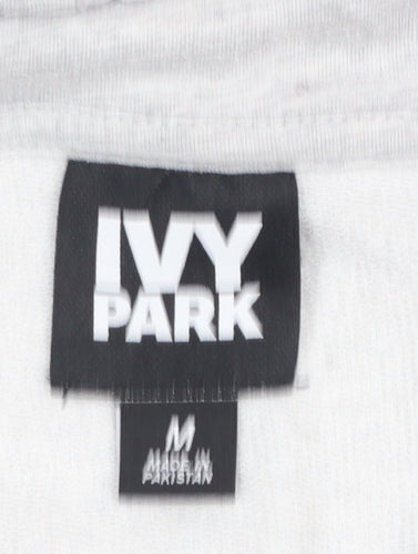 Ivy Park Women's Grey Pullover Hoodie Size M Cotton Blend