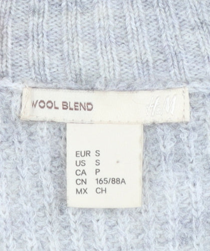 H&M Women’s Multicoloured Striped Wool Blend Jumper Size S