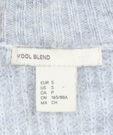 H&M Women’s Multicoloured Striped Wool Blend Jumper Size S