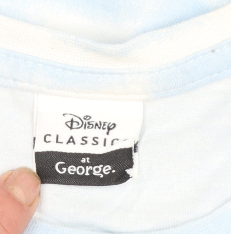 George Girls Blue Stitch Disney Graphic T-Shirt 11-12 Years