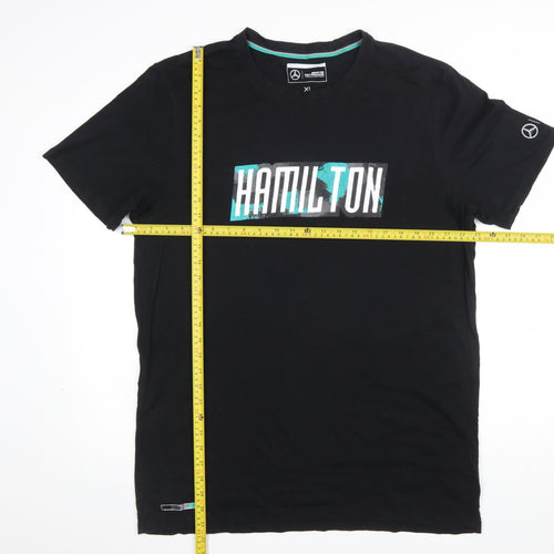 Mercedes AMG Petronas Black Hamilton Men's XL Graphic T-Shirt