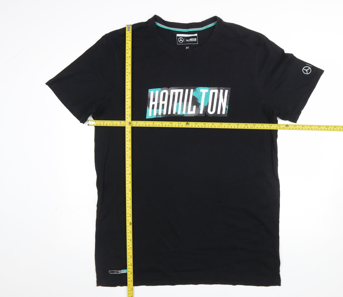 Mercedes AMG Petronas Black Hamilton Men's XL Graphic T-Shirt
