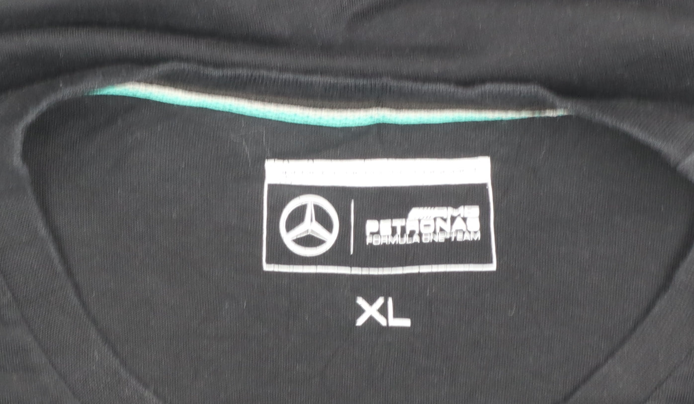 Mercedes AMG Petronas Black Hamilton Men's XL Graphic T-Shirt