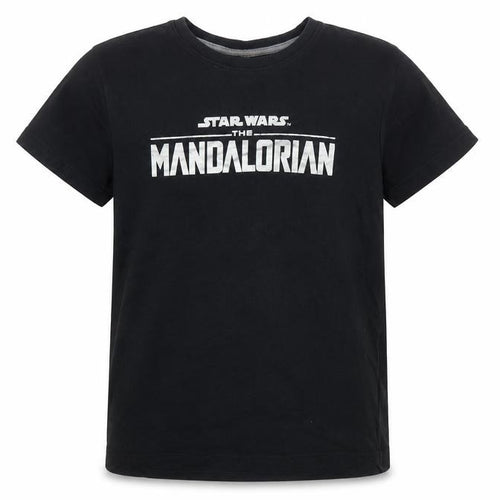 Primark Boys Black Star Wars Mandalorian T-Shirt 8-9 Years Graphic Tee