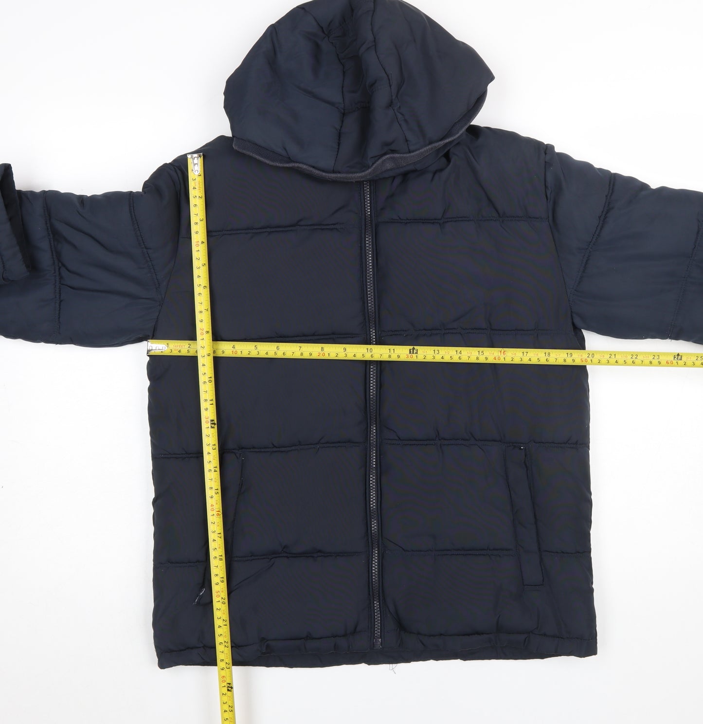Grand & Hills Boys Blue 12-13 Years Hooded Puffer Jacket