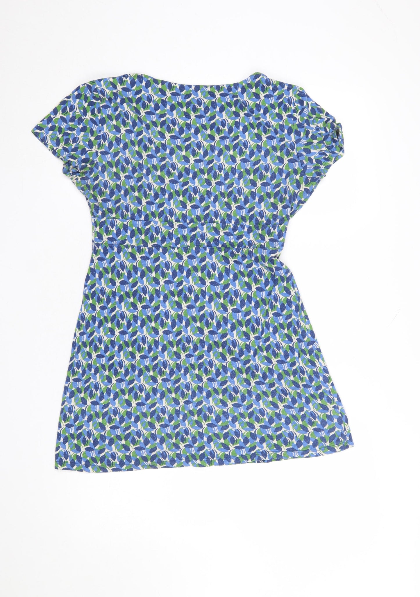 Seasalt Cornwall Womens Blue Floral Tunic Top Size 10 Bamboo Cotton