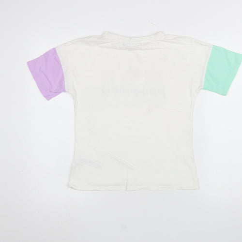 Primark Girls Multicoloured Friends Graphic Short Sleeve T-Shirt 8-9 Years