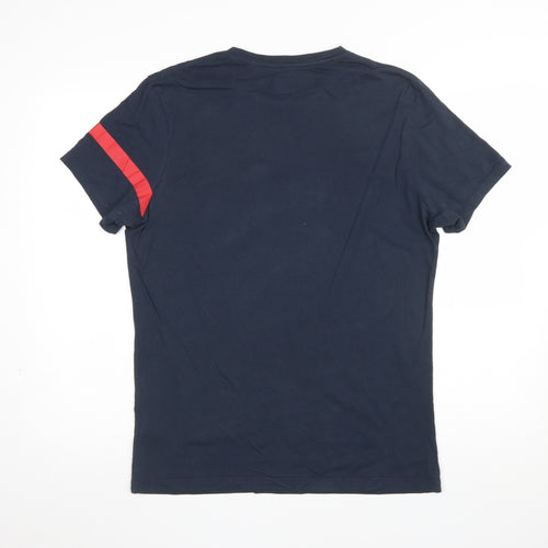Jack Wills Mens Blue Crew Neck Short Sleeve Cotton T-Shirt S