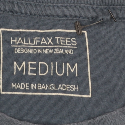 Hallifax Tees Men's Blue Medium New Zealand Graphic Cotton T-Shirt