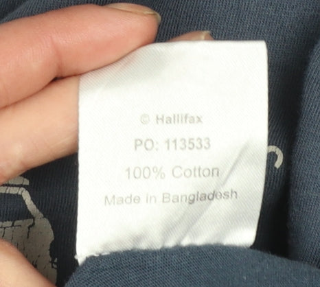 Hallifax Tees Men's Blue Medium New Zealand Graphic Cotton T-Shirt