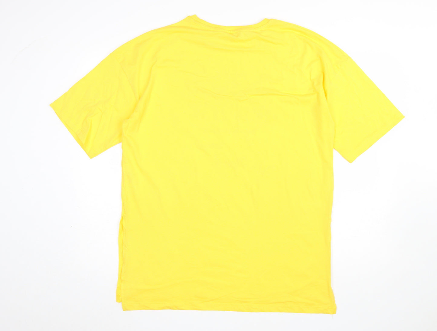 Disney Winnie The Pooh Yellow Women's Nightshirt T-Shirt Style Size 12