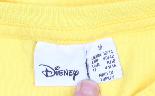 Disney Winnie The Pooh Yellow Women's Nightshirt T-Shirt Style Size 12
