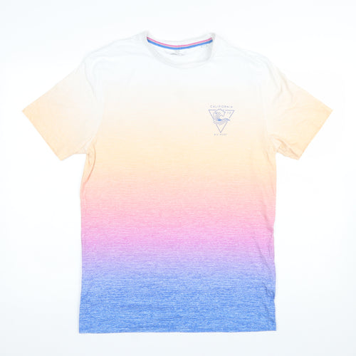 Next Men's Multicoloured California Print Cotton T-Shirt M