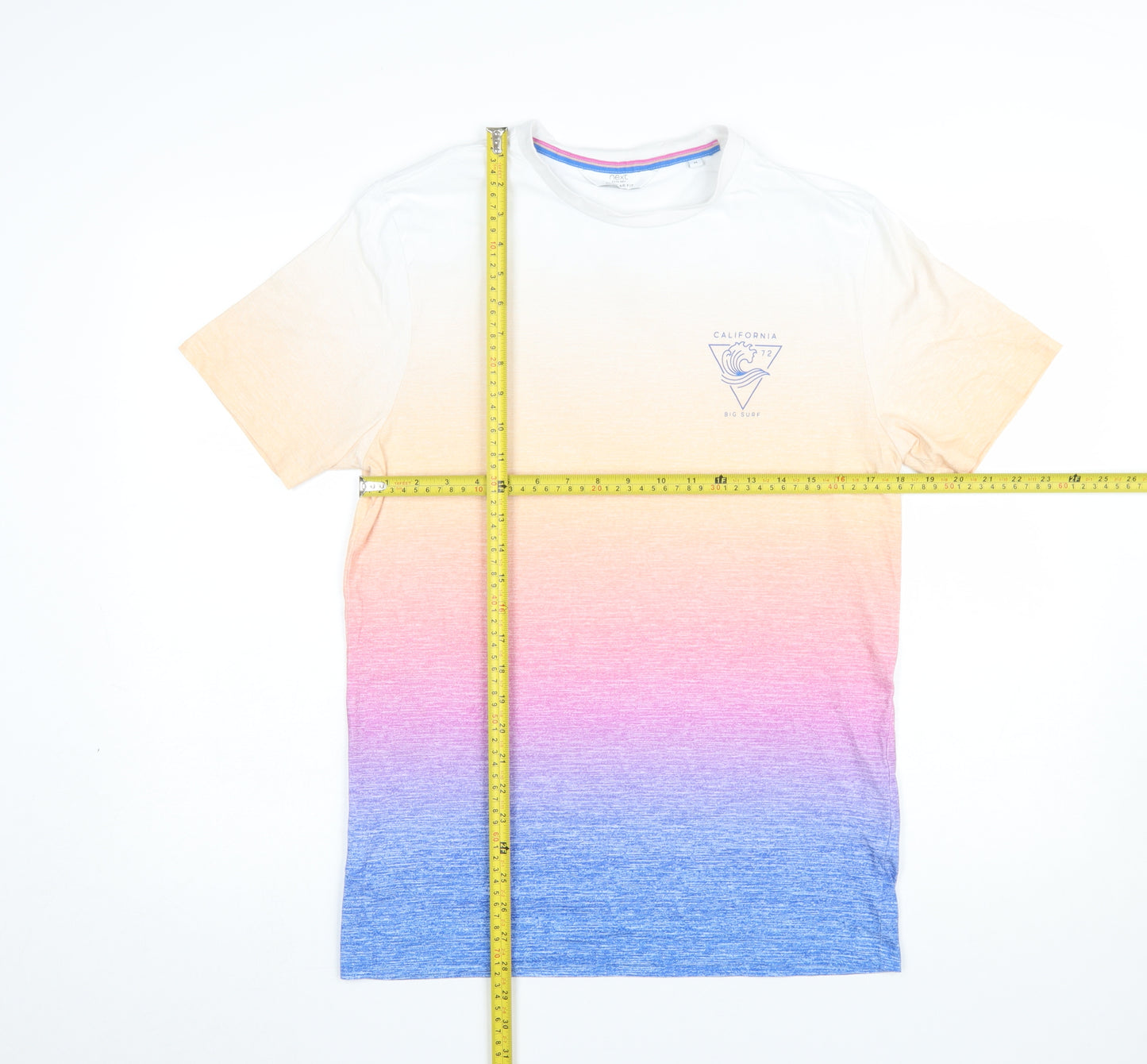 Next Men's Multicoloured California Print Cotton T-Shirt M