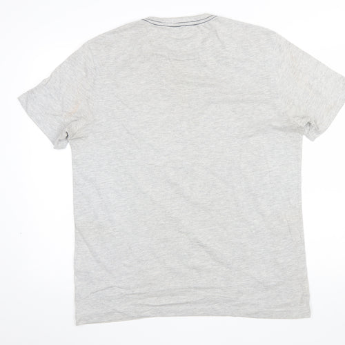 Mountain Warehouse Men's Grey 'Out of Office' Graphic Cotton T-Shirt Size M