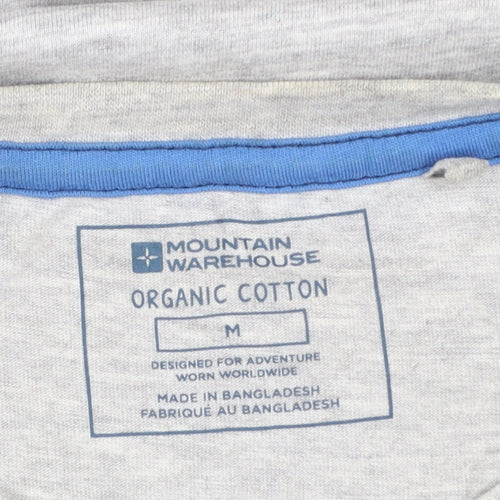 Mountain Warehouse Men's Grey 'Out of Office' Graphic Cotton T-Shirt Size M