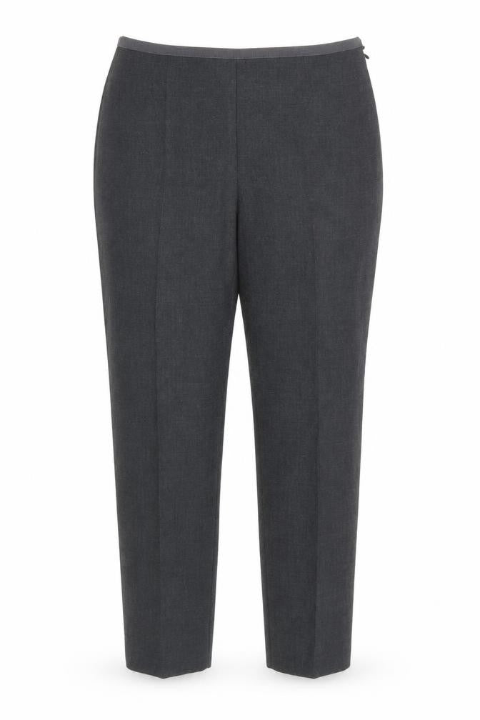 Peserico Women’s Grey Slim Fit Tailored Trousers Size 16