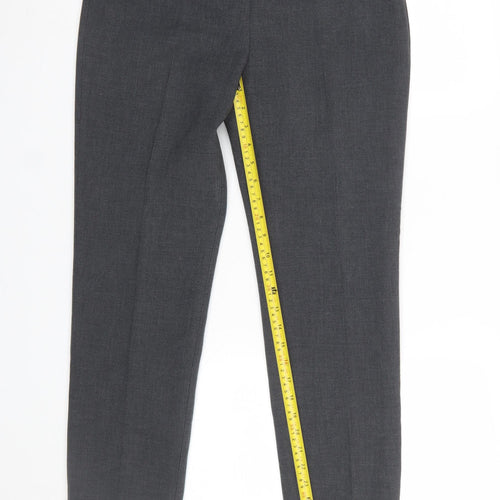 Peserico Women’s Grey Slim Fit Tailored Trousers Size 16