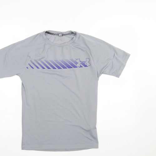Under Armour Men’s Grey Athletic T-Shirt Size S Quick Dry