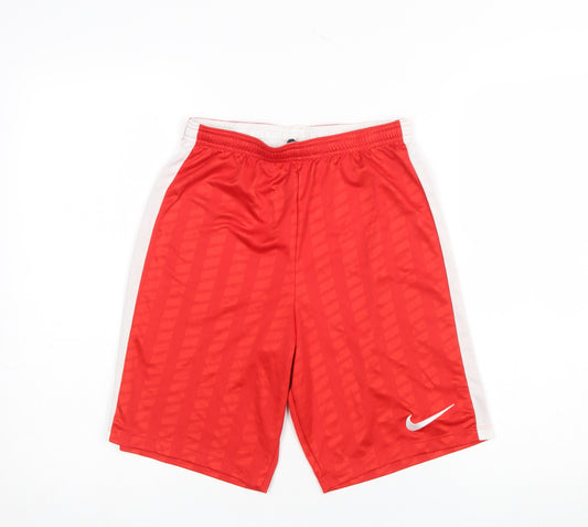 Nike Men's Red Dri-Fit Athletic Sports Shorts Size S
