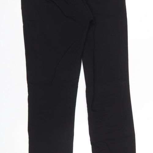 Zara Women Black Slim Fit Stretch Trousers Size 12