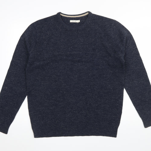 Onfire Men’s Blue Crew Neck Knit Pullover Jumper L