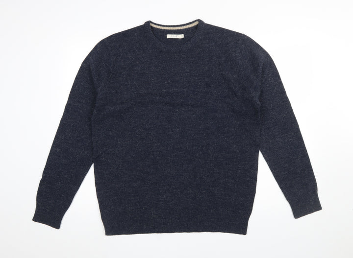 Onfire Men’s Blue Crew Neck Knit Pullover Jumper L