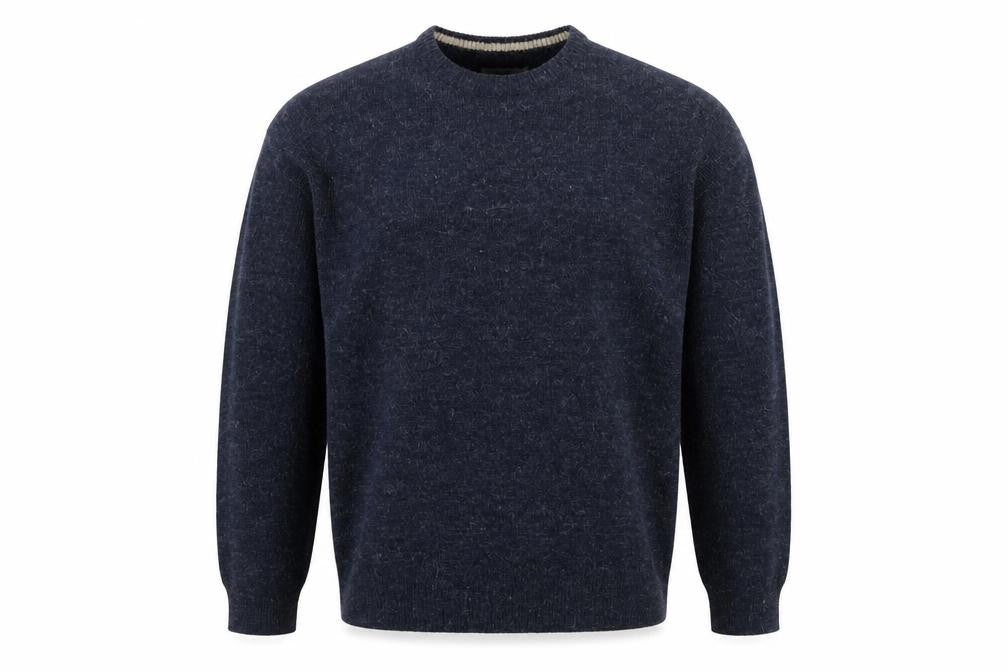 Front view of Onfire Men’s Blue Crew Neck Knit jumper L