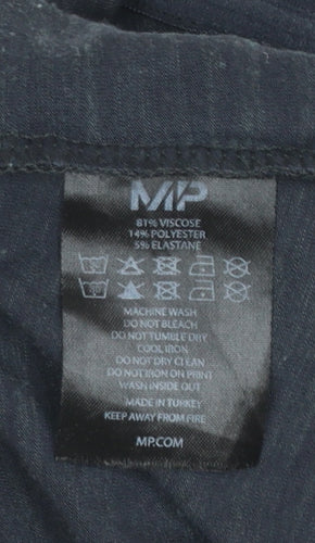 MP Womens Black Short Sleeve Basic T-Shirt Size M