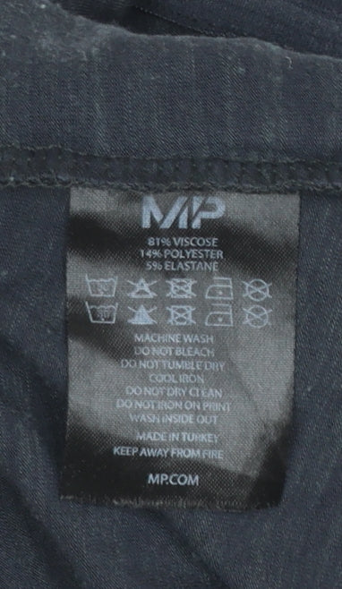 MP Womens Black Short Sleeve Basic T-Shirt Size M