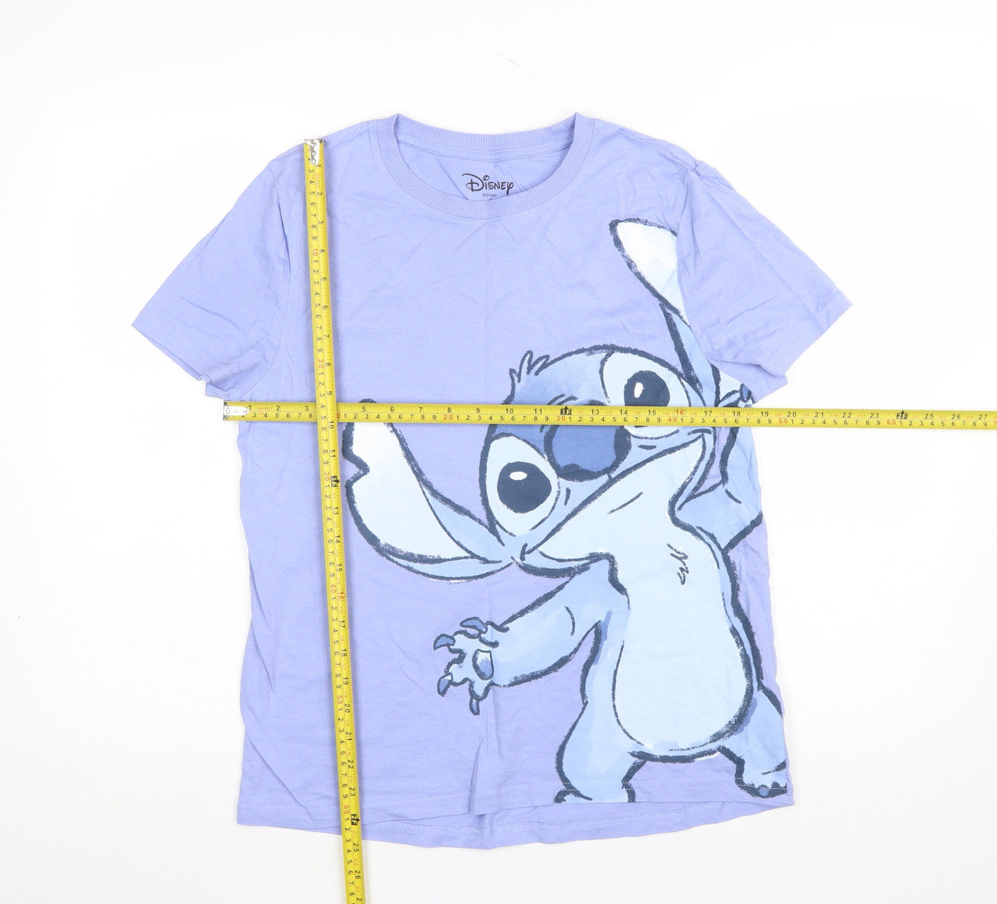 Disney Women Blue Stitch T-Shirt Nightshirt Size 10-12