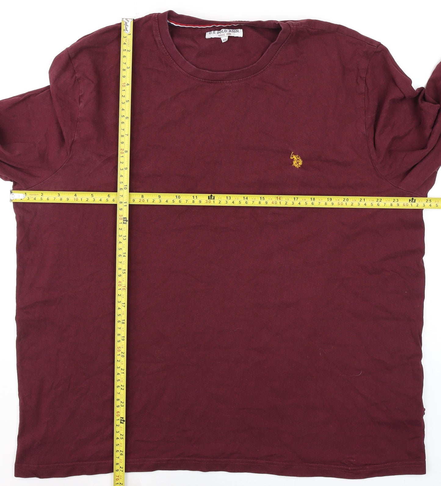 U.S. Polo Assn. Men's Windsor Wine Long Sleeve Cotton T-Shirt XXL