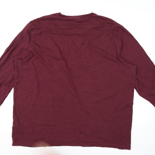 U.S. Polo Assn. Men's Windsor Wine Long Sleeve Cotton T-Shirt XXL