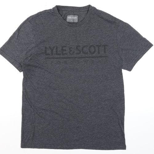 Lyle & Scott Men's Grey M Crew Neck Short Sleeve T-Shirt