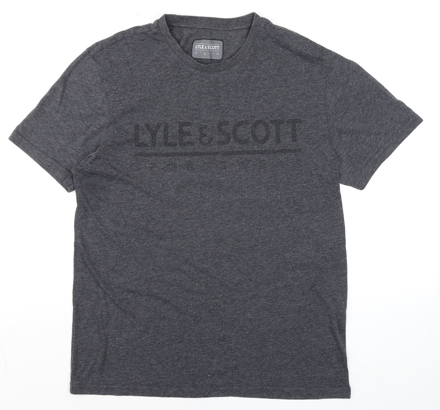 Lyle & Scott Men's Grey M Crew Neck Short Sleeve T-Shirt