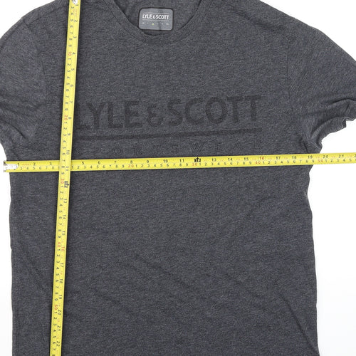 Lyle & Scott Men's Grey M Crew Neck Short Sleeve T-Shirt
