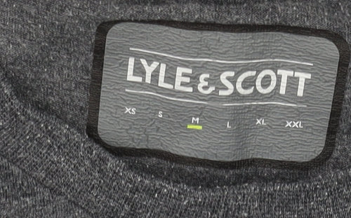 Lyle & Scott Men's Grey M Crew Neck Short Sleeve T-Shirt