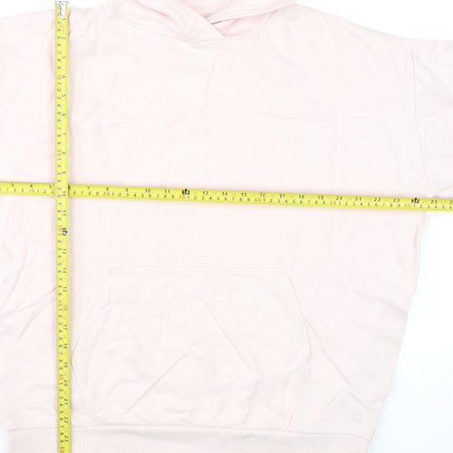 Marks and Spencer Women Light Pink Pullover Hoodie Size S