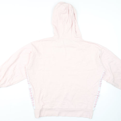 Marks and Spencer Women Light Pink Pullover Hoodie Size S