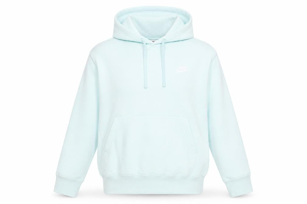 Front view of Nike Women’s Blue Pullover Hoodie Small Hooded Sweatshirt