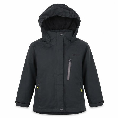 Hi Gear Boys Black Hooded Waterproof Parka Jacket 5-6 Years Lined